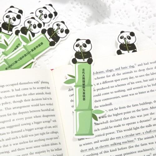 10 PCS/Set Panda Whale Giraffe Dinosaur Deer Paper Bookmarks Animals Cartoon Card Book Page Marker Gifts For Friends Kids