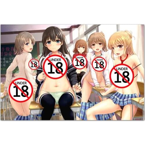 Classroom Beauties Girls Anime Poster Canvas Cloth Fabric Print Painting Cartoon Wall Art Pictures For Living Room Decor