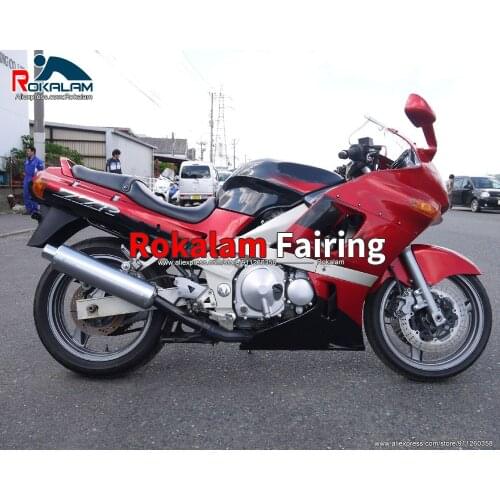 Fairing Kit For Kawasaki Ninja ZZR400 1993 2003 ZZR 400 93 03 Red Black Motorbike Bodywork (Injection Molding)