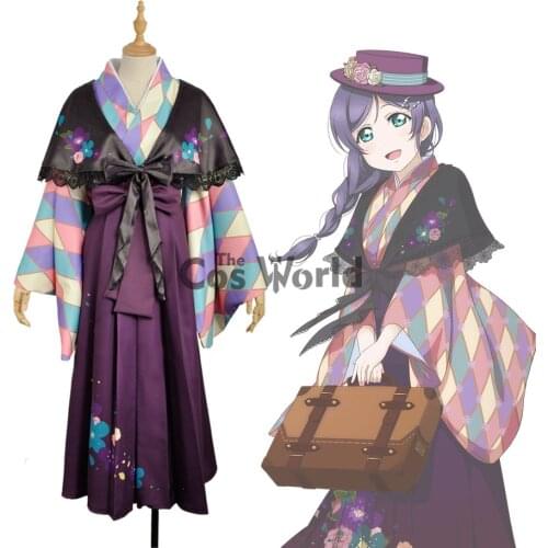 Love Live Taisho Romances Tojo Nozomi Kimono Yukata Outfit Anime Customize Cosplay Costumes