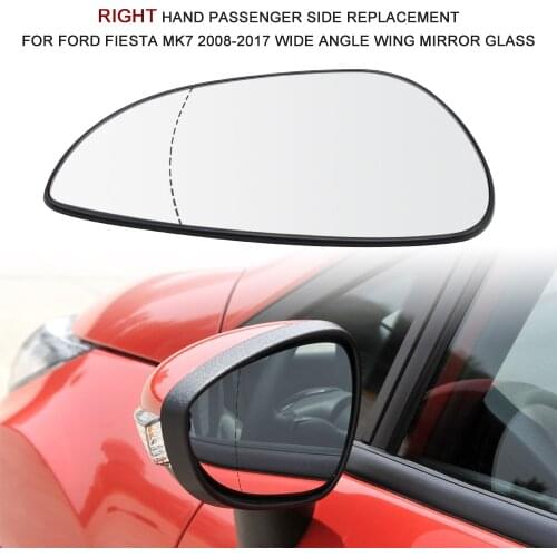 Left/Right Hand Drivers Side Replacement for Ford Fiesta Mk7 2008-2017 Wide Angle Wing Mirror Glass Car Accessories