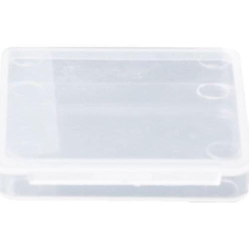 Small Square Clear Plastic Jewelry Storage Boxes Beads Crafts Case Containers