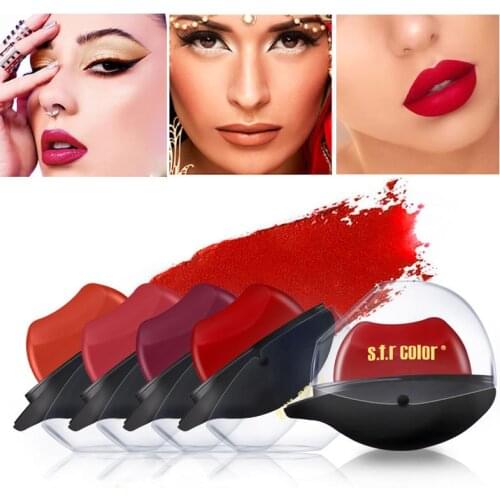 5 Color Lipstick Waterproof Long-lasting Non-stick Cup Lip Gloss Makeup Lips Nude Metallic Mate Lipsticks