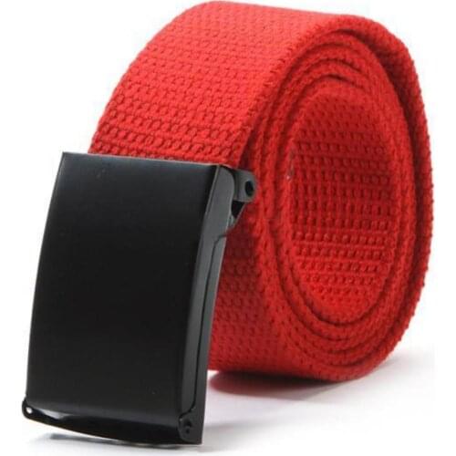 2021 New Fashion Belt Women Men Luxury Plain Webbing Canvas Casual Solid Color Waist Belt Waistband ремень мужской