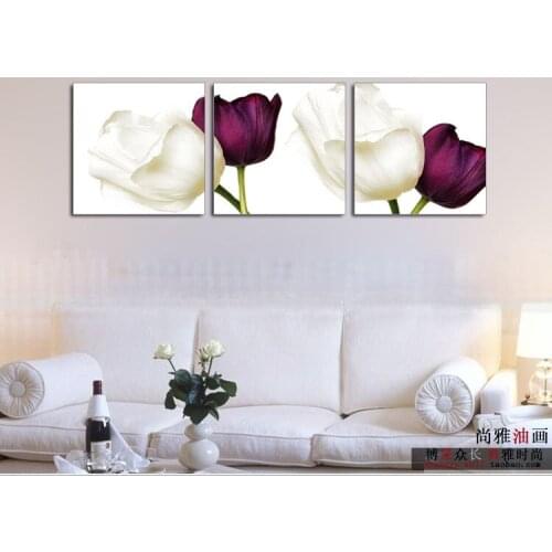 Hand painted oil paintings home decorative picture frameless mural wall art