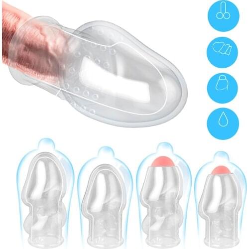 Sex Toys For Men Foreskin Cock Rings Penis Glans Exposed Sleeve Cockring Delay Ejaculation Chastity Couples Ring Sex Shop