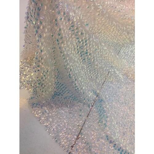 Special frenc net lace fabric ZH-11873 with sequins popular Embroidered African net lace fabric