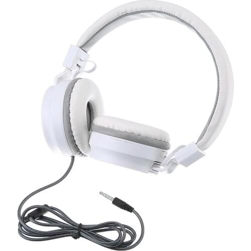 Universal Wired Headphones Adjustable Bass Sound Stereo Music Earphone With Microphone For Mobile Phone Computer
