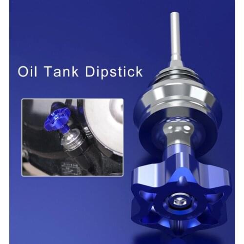 1PC Motorcycle Engine Oil Tank Dipstick Aluminum Alloy Innovative Pedal Parts Motorbike Accessories
