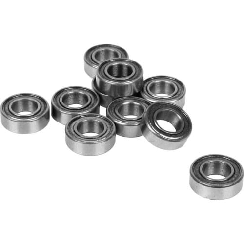 10pcs Miniature Rubber Sealed Metal Shielded Metric Radial Ball Bearing, MR126 ZZ 6 X 12 X 4MM