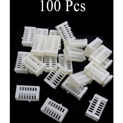 100PCS Wholesale Pulling Type Bee Farm Rearing Cage Imprison Introduction Virgin Queen Cap Box Beekeeping Tools Supplies
