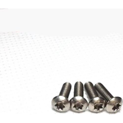 20pcs titanium screw M3*4/5/6/8/10/12/16 titanium Torx round button head screw