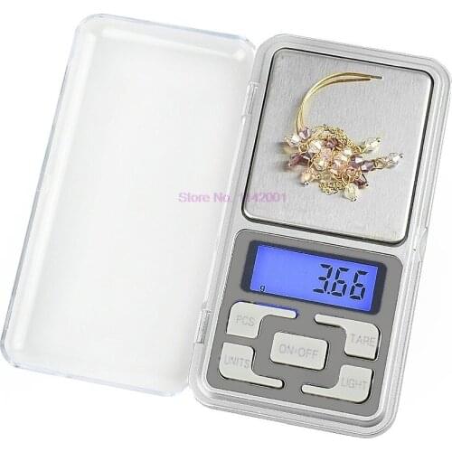 200pcs 300g/0.01g Electronic Mini LCD Digital Jewelry Scale High Accuracy Backlight Pocket Jewelry Weight For Kitchen