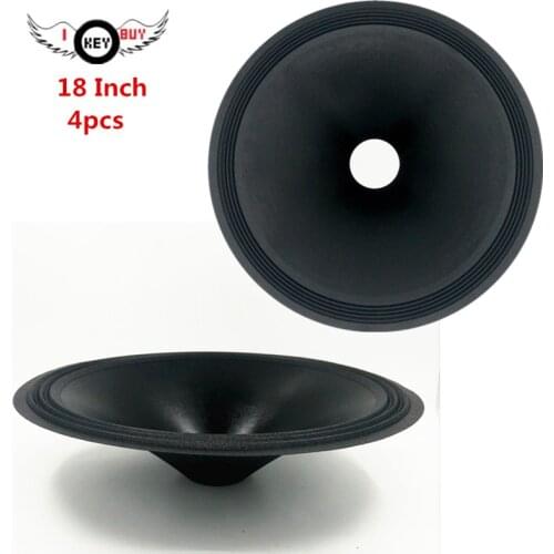 4pcs 18 Inch 442mm 76.5 Core 116 mm Height Woofer Speaker Paper Cone Four Fold Line Corrugated Thick Drum Paper Cones Cloth Edge