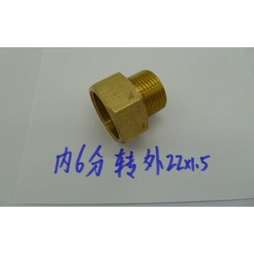 Vidric High-pressure cleaning machine tube modification Motorized spray machine tube adapter 6 points outside the M22*1.5