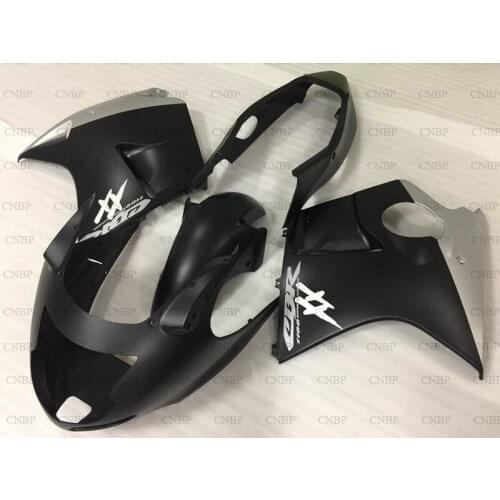 CBR1100 XX 1996 - 2005 Full Body Kits for Honda Cbr1100XX 2002 Fairings for Honda Cbr1100XX 2004 Matter Black Silver Fairings