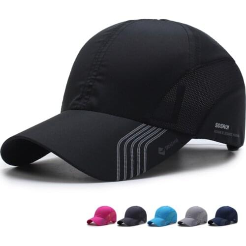 Clape Solid Color Baseball Cap Adjustable Size Sun Hat UV Protection Outdoor Cap Thin Quick Dry Hat Mesh Breathable Sunbonnet
