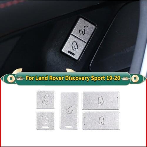 For Land Rover Discovery Sport L550 2019-2020 Car styling Aluminum alloy Child Lock Button Cover Trim Stickers Car Accessories