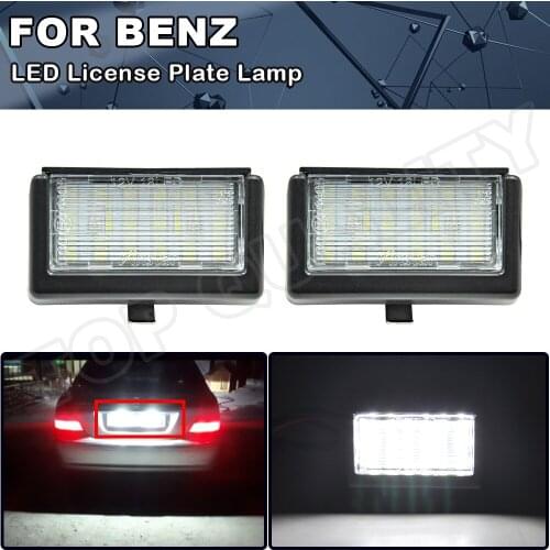 For Mercedes-Benz ML W164/X164 Smart Roadster 452 12V Car LED License Plate Light 6000K Xenon White Replace OE#:A2218200456