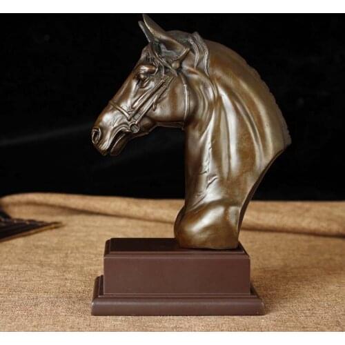 2021 Home store Company SHOP Decor GOOD LUCK mascot Handmade bring wealth money Success horse bronze Sculpture decor ART Statue
