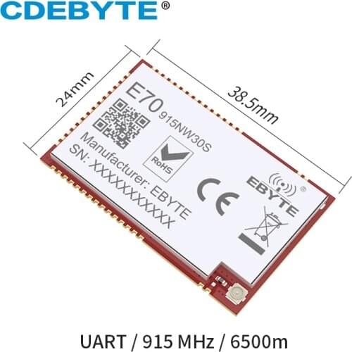 E70-915NW30S 915MHz SoC IPEX Module 30dBm Star Network uhf Wireless Transceiver Transmitter Receiver 915 mhz Module