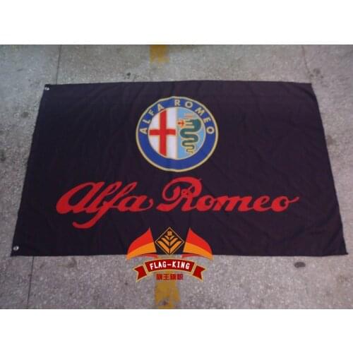 ALFA ROMEO Flag ,3x 5ft Polyester,free shipping ALFA ROMEO banner