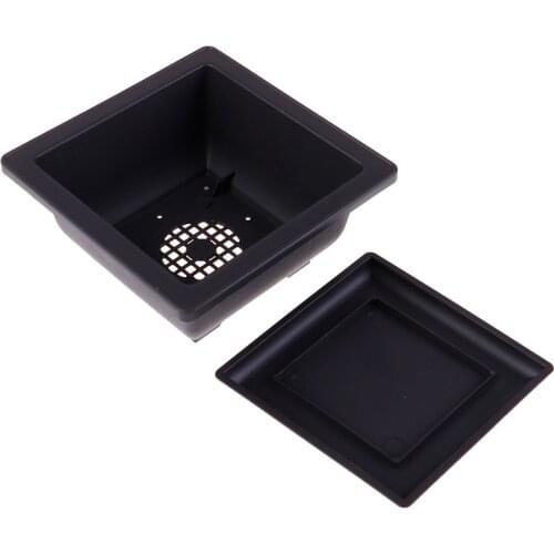 Flower PotPlastic Balcony Square Plastic Pots Flower Bonsai Bowl Nursery Basin Planter Imitation Rectangle