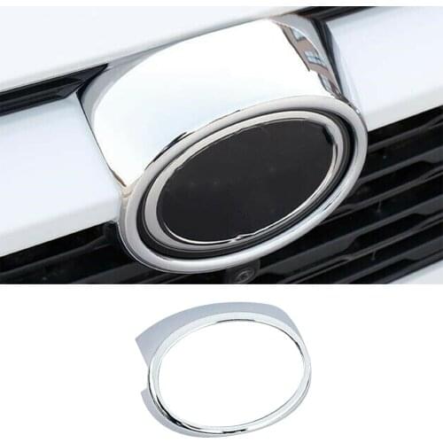 Chrome Decorative Frame Cover For 2019-2020 Toyota RAV4 Frame Front Logo Trim Decorative Grille Durable