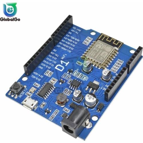 GlobalGo WeMos D1 WiFi R3 Development Board Based ESP8266 ESP-12E ESP-12F Wireless WIFI Module for Arduino IDE
