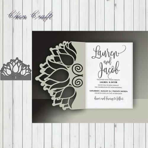 Metal Cutting Dies Greeting card cover flowers Stencils for DIY Scrapbooking Stamp/photo album Decorative Embossing DIY Paper
