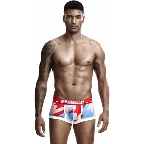 2019 SEOBEAN Houndstooth boxers New Pattern underpants neopreno pyjama Camo hombre Underwear Sexy calson homme boxer shorts