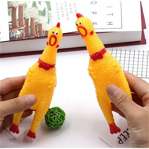 Novelty Products Toy Screaming Cartoon Chicken Action Figure Funny Gadgets for Kids Toys Beauty Gift Joke