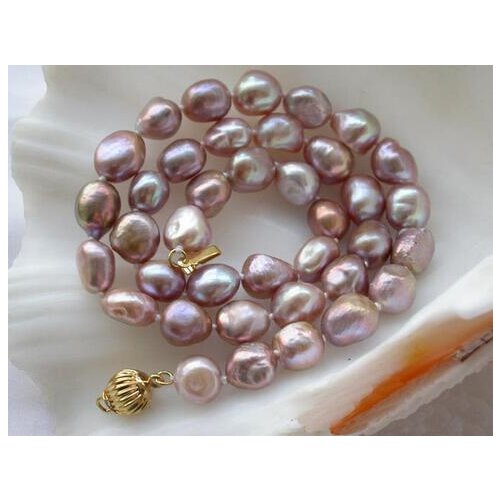 17" 11mm lavender baroque freshwater pearl necklace