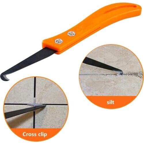 Professional Cleaning and Removal Tile Gap Repair Notcher Collator Tool Hook Knife of Old Grout Hand Tools Tungsten Steel Joint