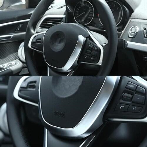 Auto Car Interior Steering Wheel Steering-wheel Strip Trim Car-covers Styling Sticker For BMW 1 Series Sedan 2017 New Accessory