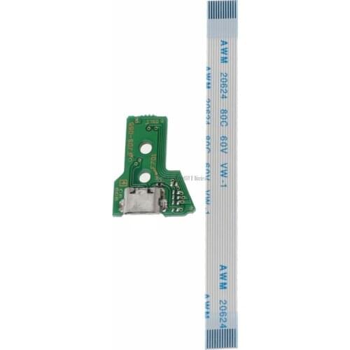 Replace USB Charging Port Board For JDS-055 PS4 Controller With 12Pin Flex Cable
