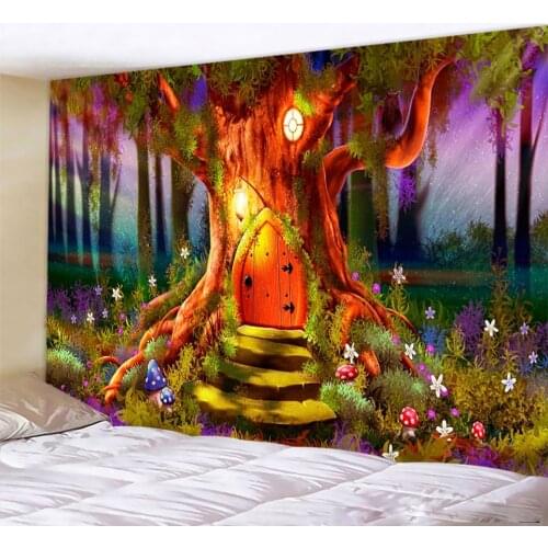 Modern minimalist girl bedroom printing tapestry wall artist home decoration sofa blanket hippie background cloth sheets