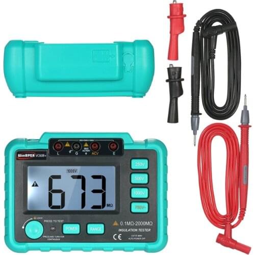 VC60B+ 1000V megger insulation tester megohmmeter ohm tester insInsulation Resistance Tester Meters multimeter the same as UT501