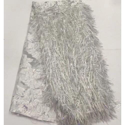 Embroidered French Lace Latest African Lace Fabric 2021 High Quality Lace Dress Nigeria Tulle Mesh Lace Fabric D36061