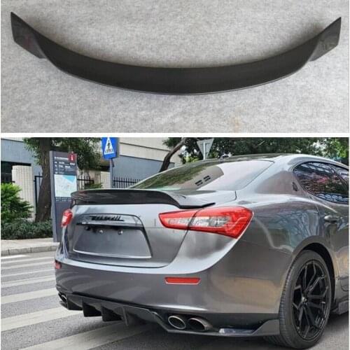 High Quality Real Carbon Fiber Spoiler For Maserati Ghibli 2014 2015 2016 2017 2018 2019 2020 2021 Wing Lip Spoilers