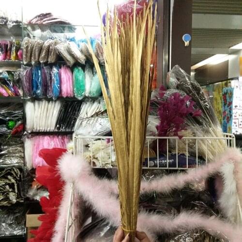 High Quantity 500 Pcs Pretty Golden Pheasants Feathers 18-20inch/45-50cm Stage Performances Wedding Decoration Accessories