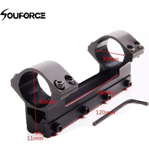 30mm/25.4mm Double Scope Ring Mount High Profile Mount Fit for 11mm Weaver Picatinny Rail for Hunting