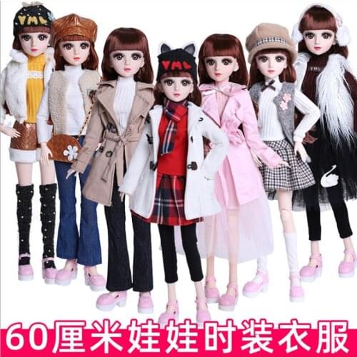 1/3 BJD Doll Clothes Accessory Casual Wear Shoes for 60CM BJD Doll Shirts Strap Skirt Doll Accessories Dress Up Toys