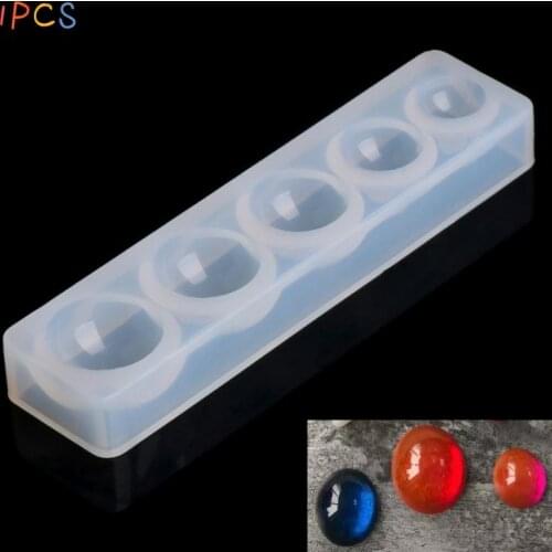 1pcs Round Hemisphere Silicone Mold Resin Mold For DIY Epoxy Resin Pendant Jewelry Making Tools