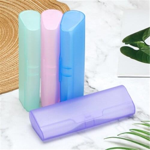 1PC Fashion Portable Plastic Semi-Transparent Glasses Case PP Glasses Eyeglass Box for Men Women Sunglasses Case
