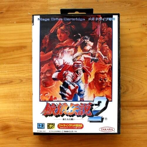 Fatal Fury 2 16 Bit SEGA MD Game Card With Retail Box For Sega Mega Drive For Genesis