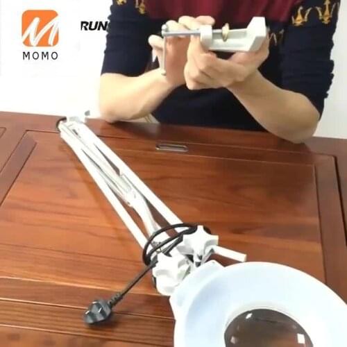 3/5 Diopter magnifying glass LED magnifying lamp with clamp