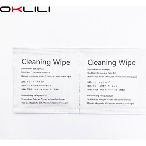 50PC PA03950-0419 FI-C100CW Moist Pre-Moist Moistened Cleaning Wipe Wipes 6x6cm Cleaning Supplies for Fujitsu Scanner Consumable