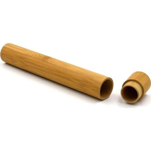 50pcs Portable Natural Bamboo Toothbrush Case Tube For Travel Eco Friendly Heath Tooth Brushes Protector Travel tool SN1101