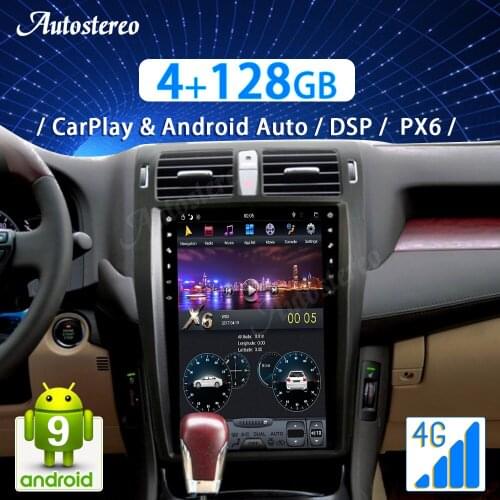 Tesla Style GPS Navigation Android 9.0 4+128GB Car For TOYOTA CROWN 13th 2009-2014 Auto Radio Stereo Head Unit Multimedia Player